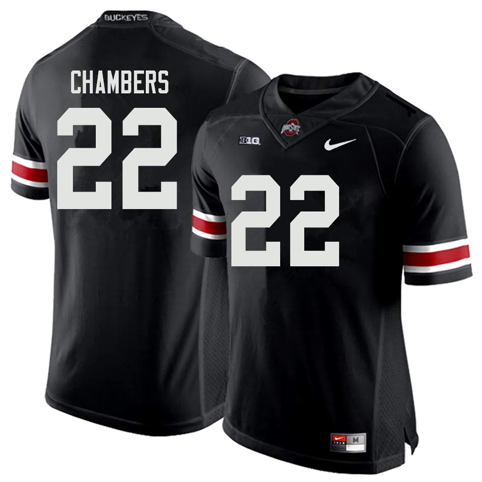 Steele Chambers Ohio State Buckeyes Men's NCAA #22 Nike Black College Stitched Football Jersey CTU5056VF